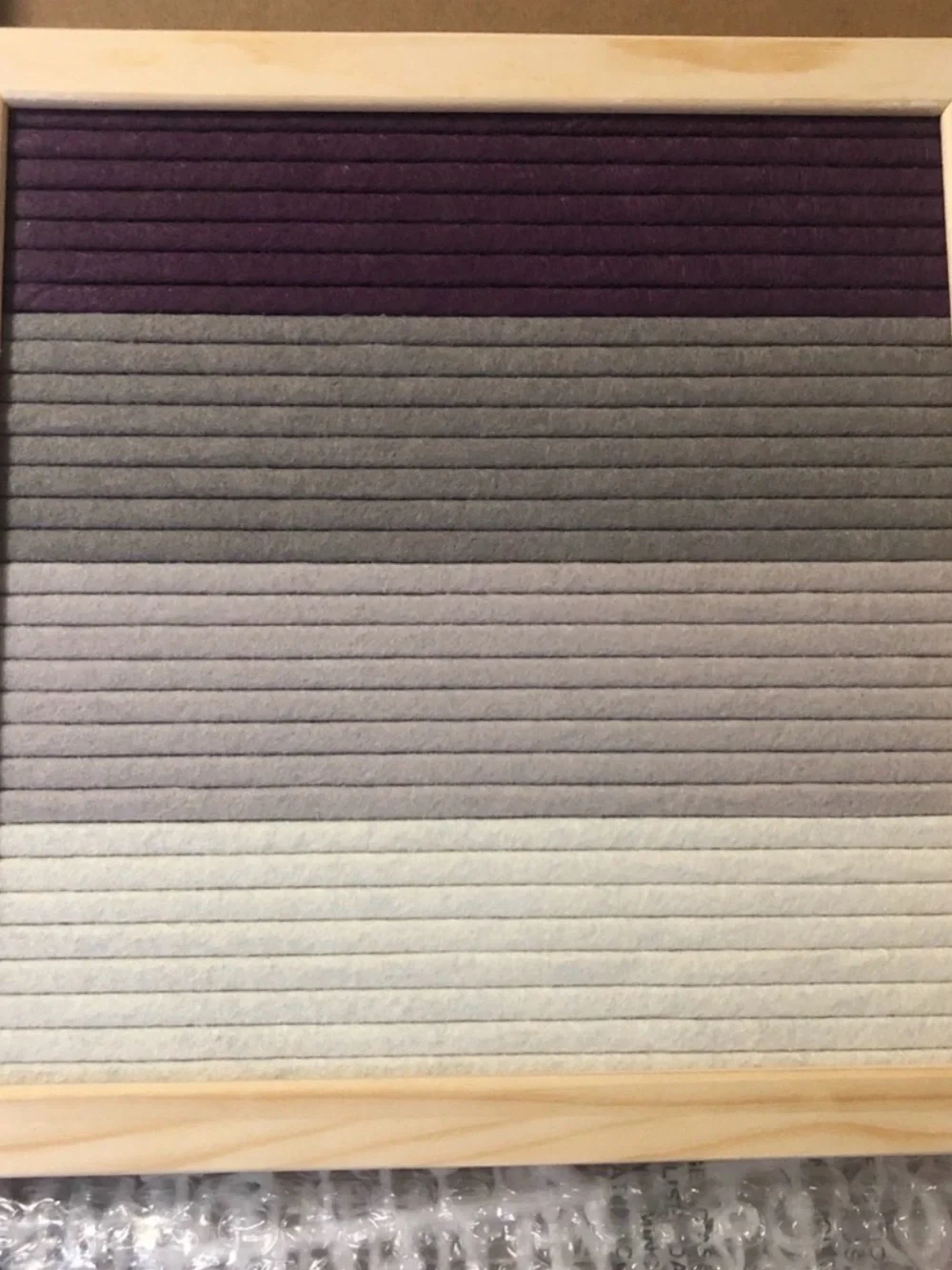 Letterboard Set with Gray and Purple Felt - Stylish Home Storage Accent
